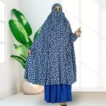 HEEBA-011 Premium Lilen Khimar Skirt Set